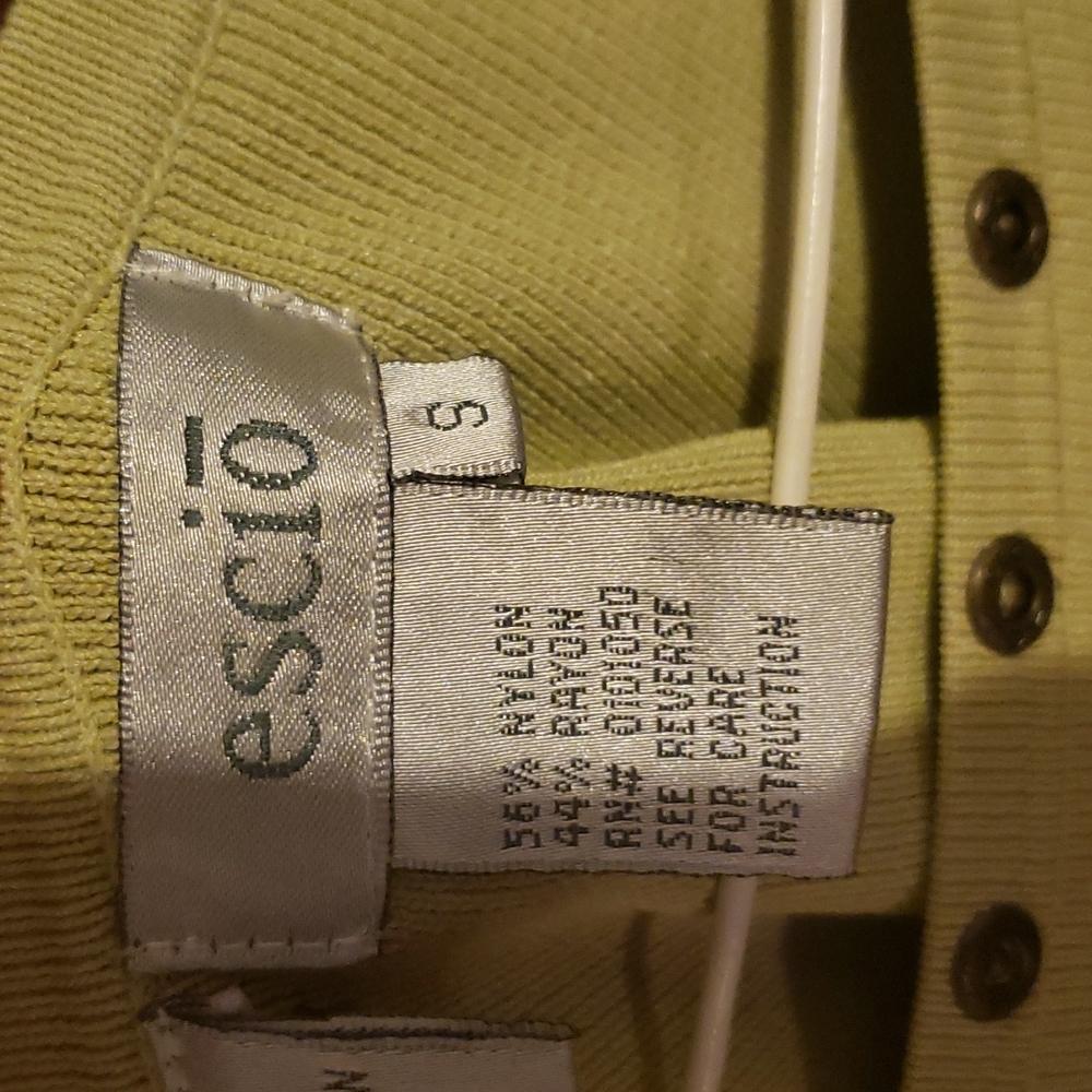 Lime green Nylon sweater with stud detail - Picture 3 of 3